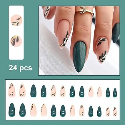 Fall Nails With Designs Stick on Nails for Women - Buy Now